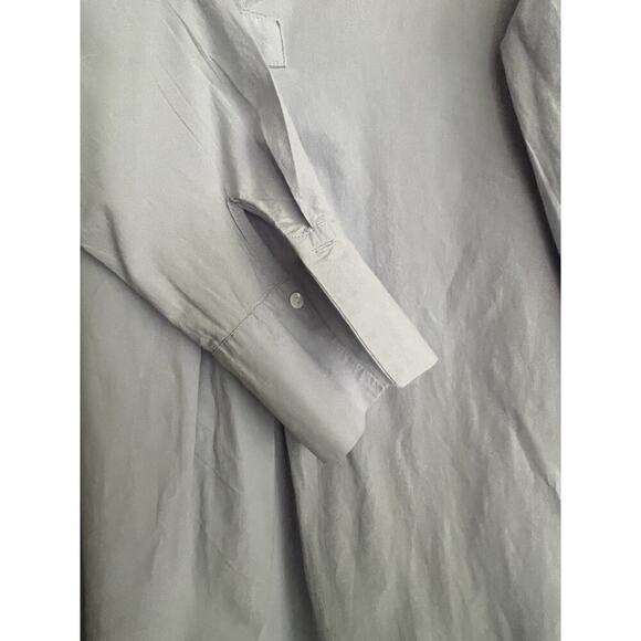 STITCHDROP 100% Cotton Blue Collared Shirt Dress Tunic Coverup Size Small - Picture 3 of 4